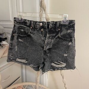 stretchy jean shorts